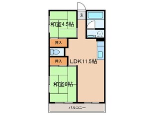 八百重マンションの物件間取画像